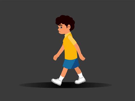 walking cartoon gif|walking boy gif without background.